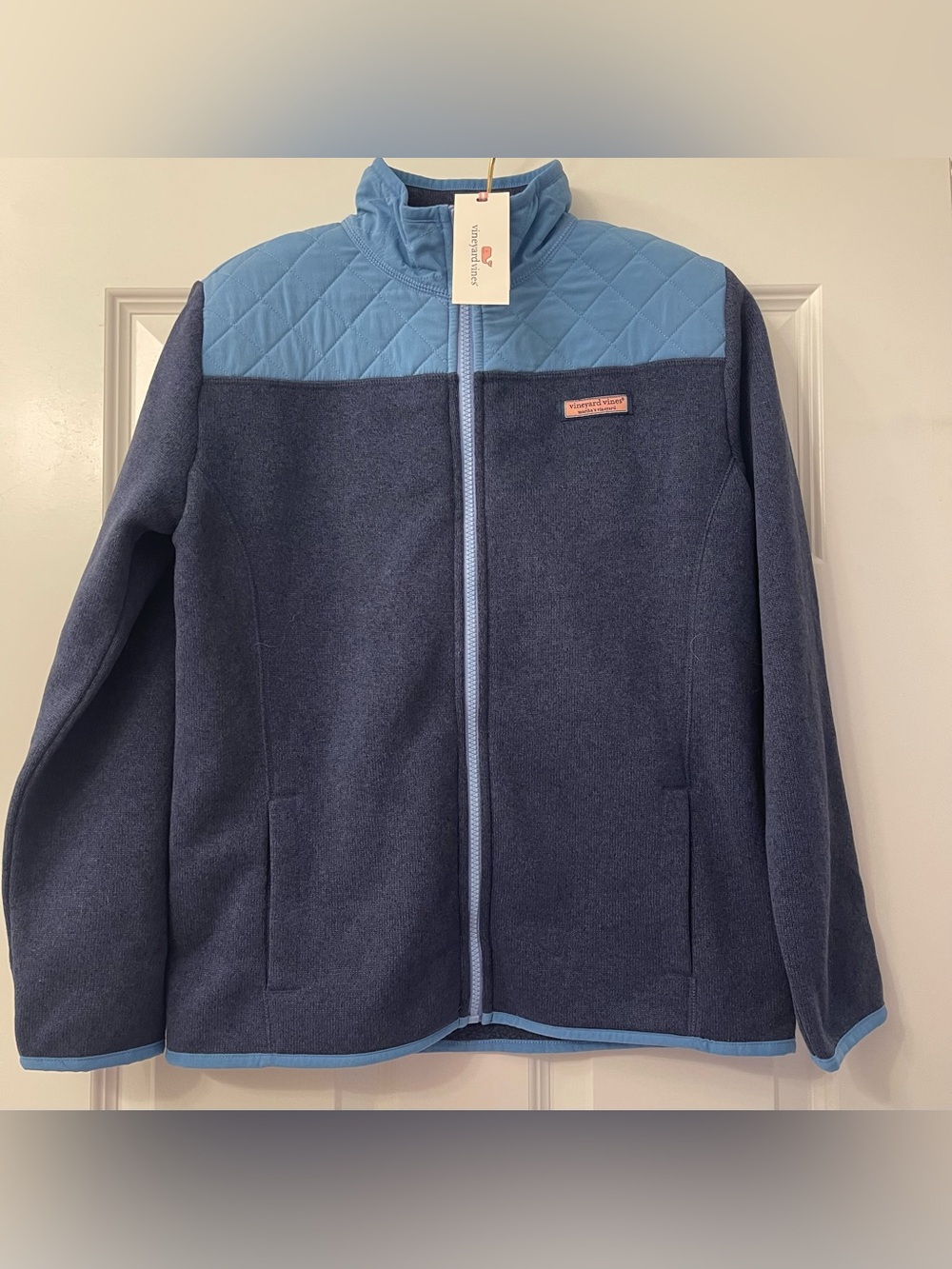 NWT Vineyard Vines Sweater Fleece Shep Full Zip - size XL/16
